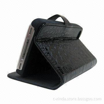 Leather Cases for iPhone 4/4S, Durable, Various Colors are Available